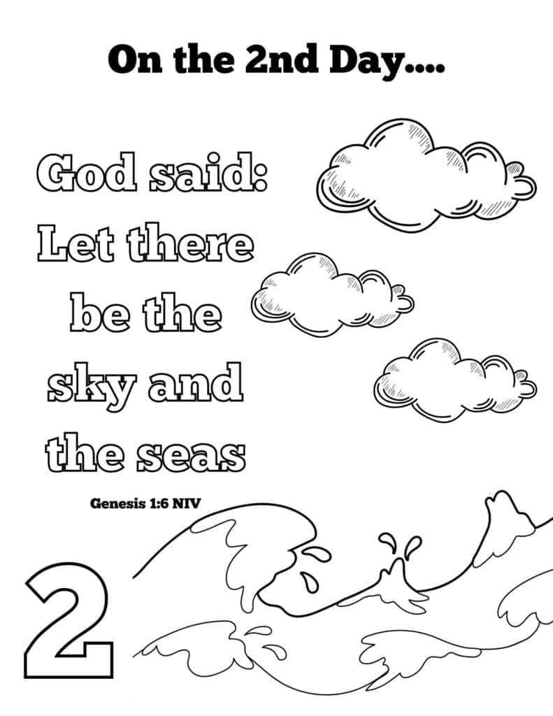 creation coloring pages printable