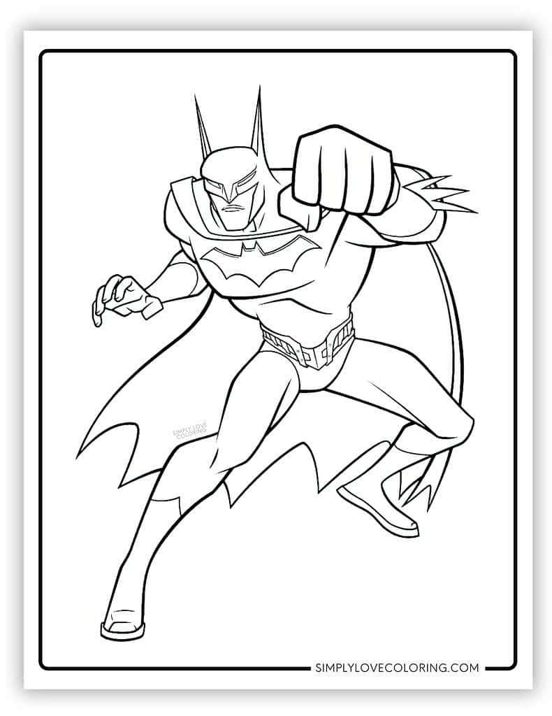 batman coloring pages free printable