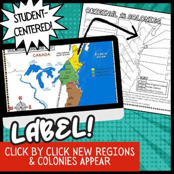 printable map 13 colonies