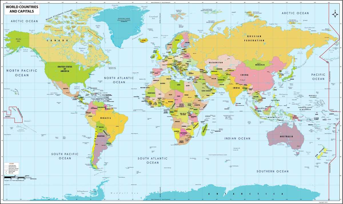 free printable world map with countries