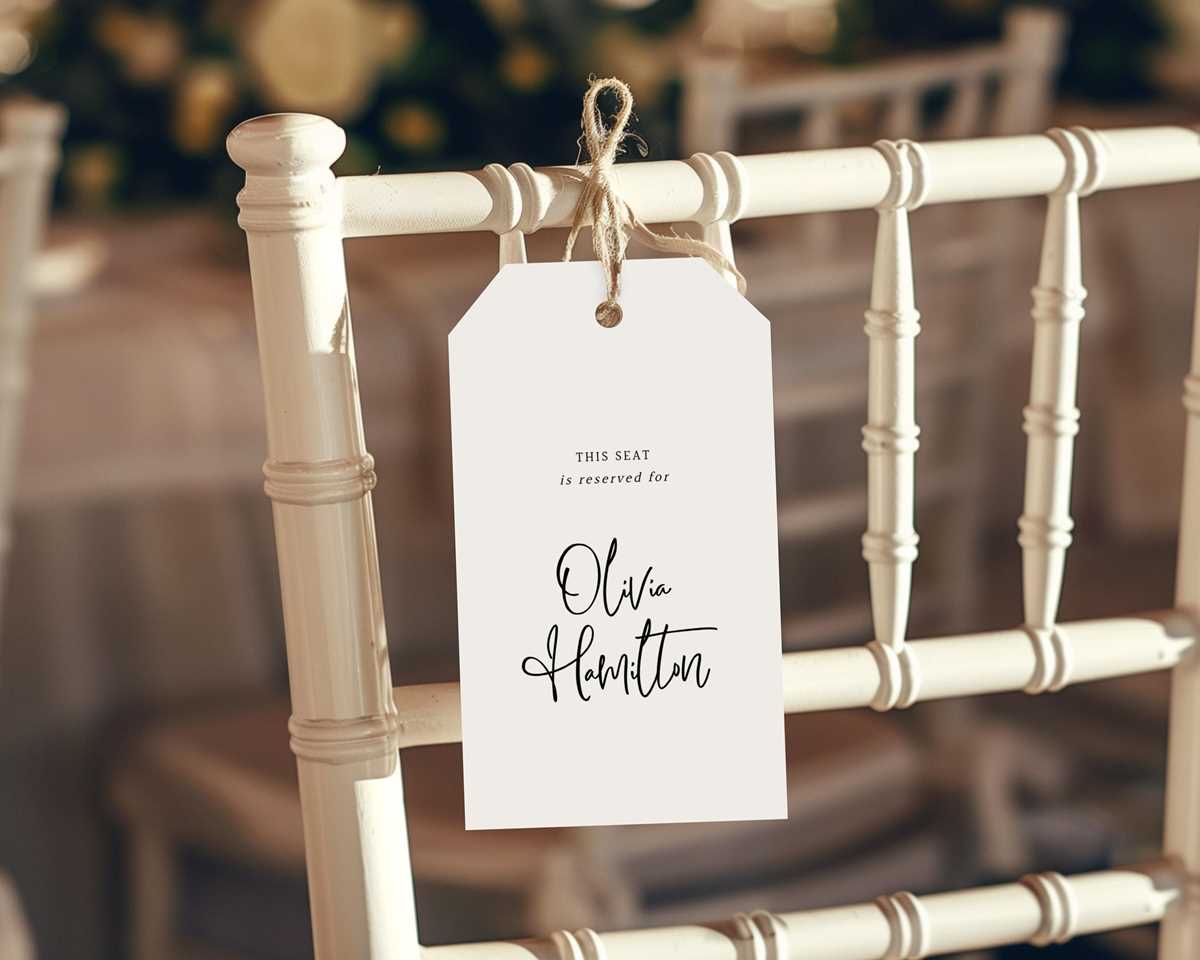 chair name tags printable