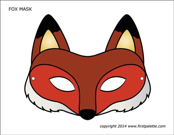 printable fox mask