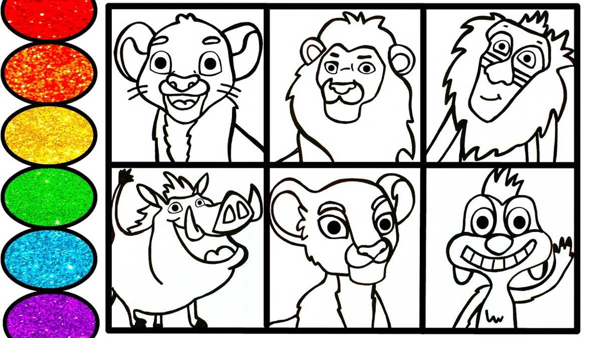 lion king coloring pages printable