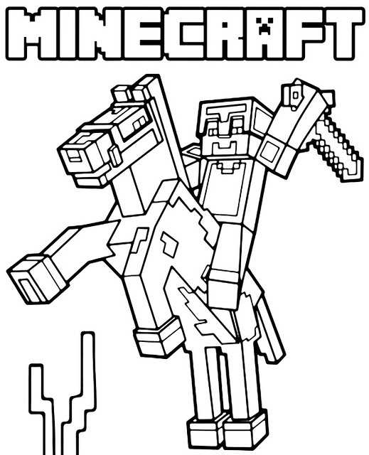 minecraft printable coloring