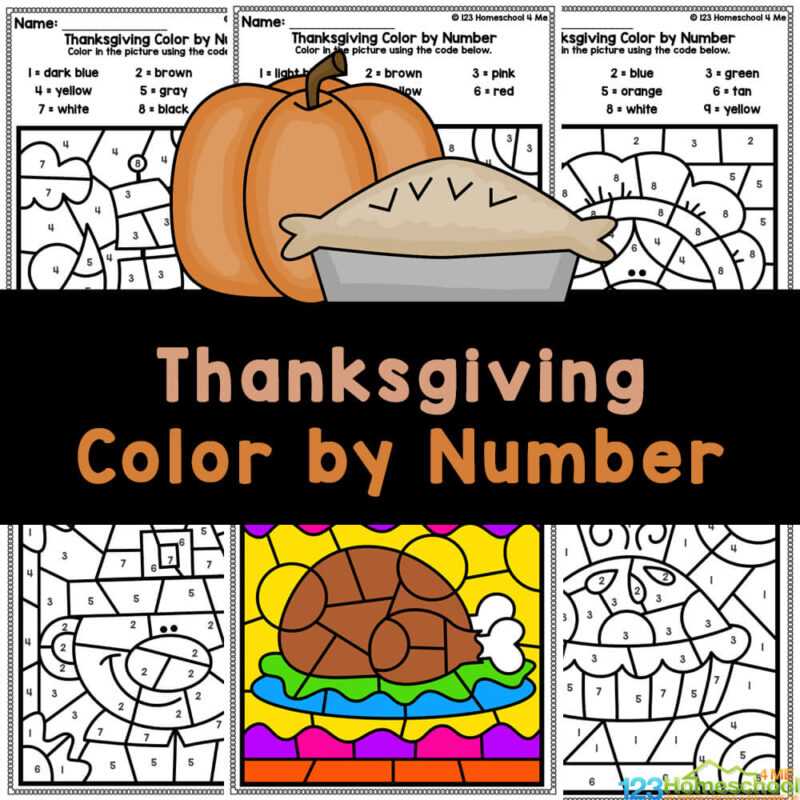 free printables color by number