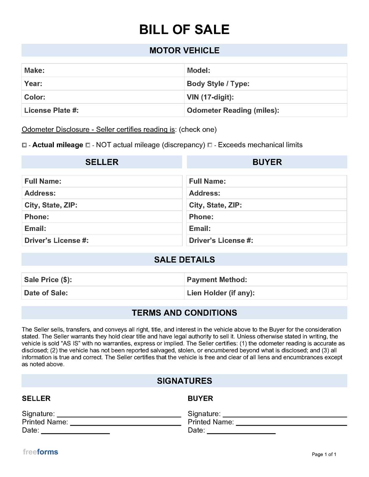 printable bill of sale louisiana without notary