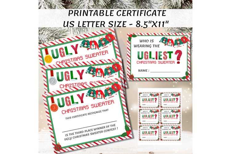 ugly christmas sweater printable