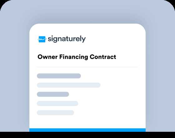 free printable owner financing contract