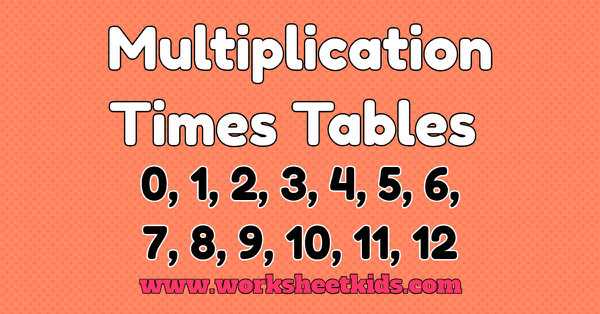 printable times tables worksheets 1 12