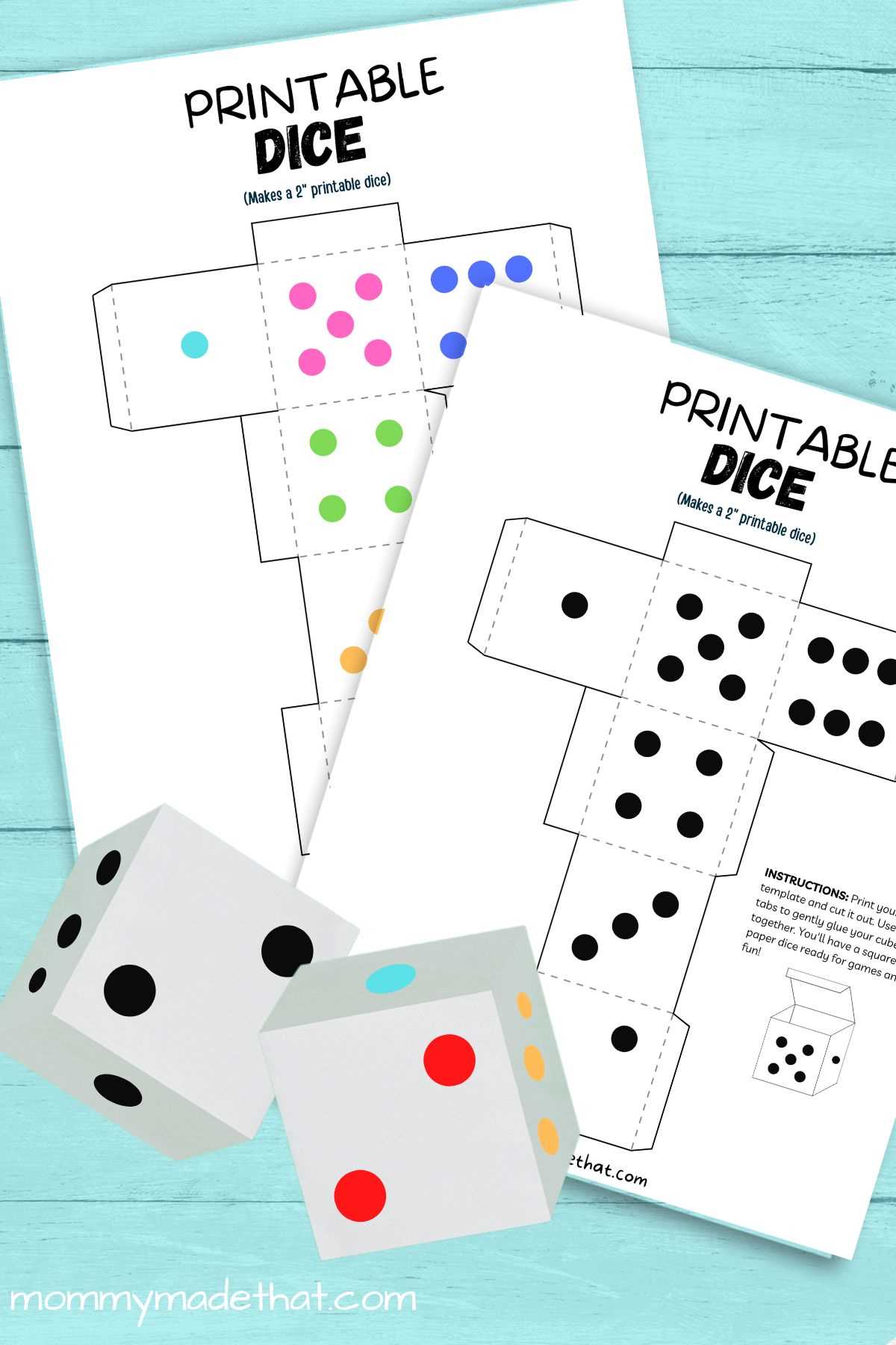 printable dice games