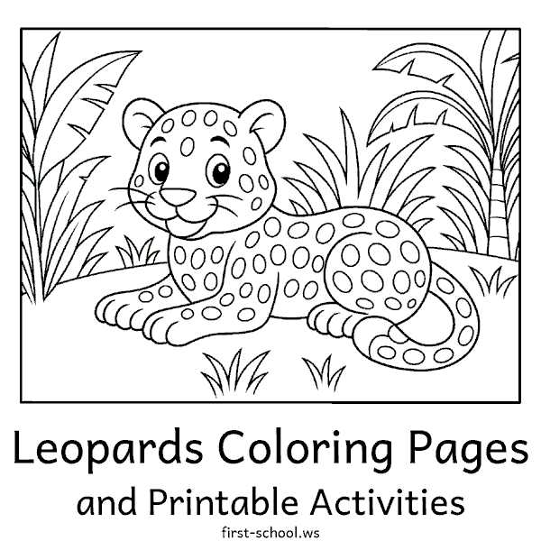 cheetah printable coloring pages
