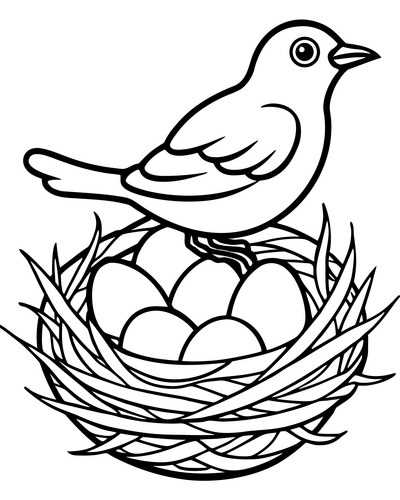 printable bird nest