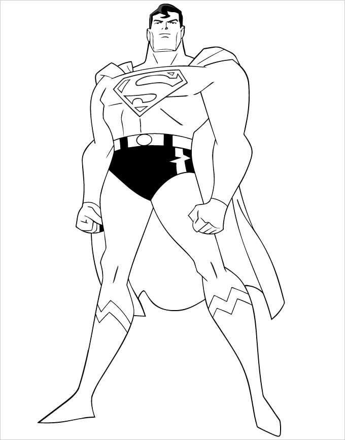 superhero colouring pages printable