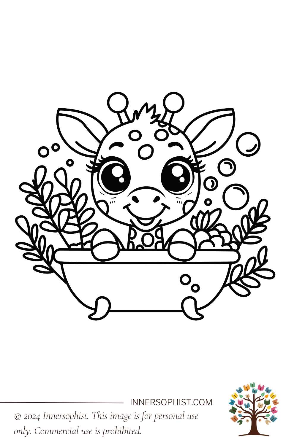 printable giraffe coloring pictures