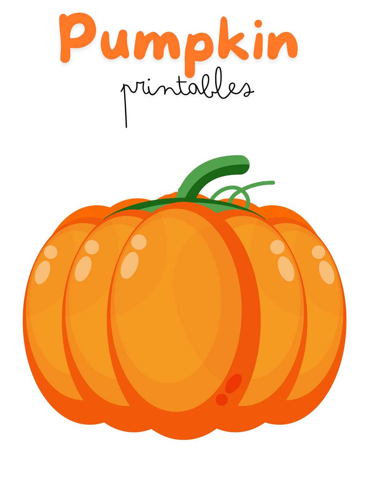 free pumpkin printable