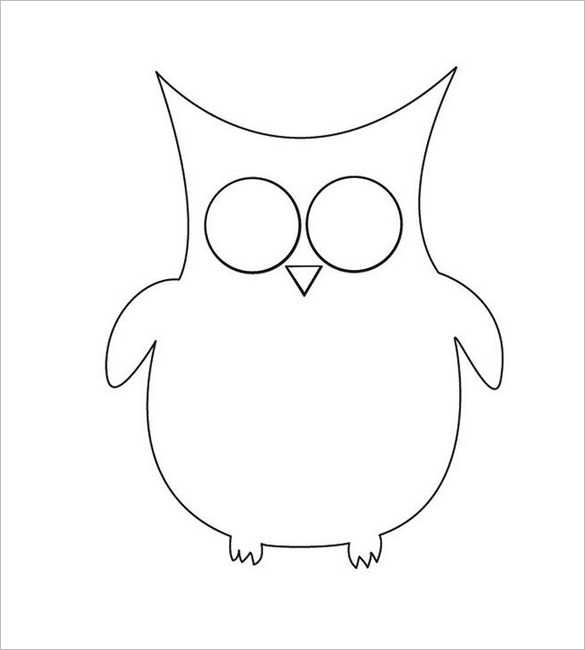 free owl template printable