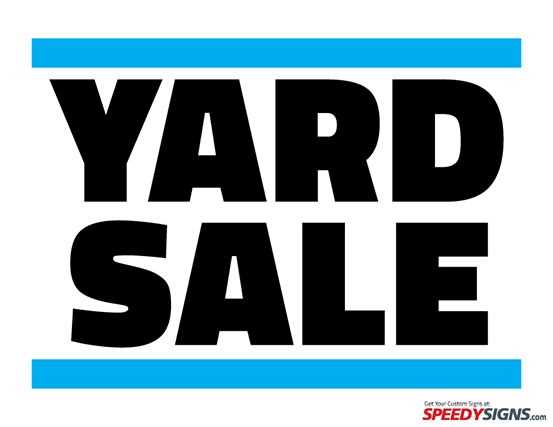 free printable yard sale sign