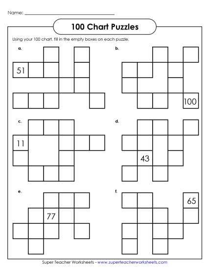 free one hundred chart printable