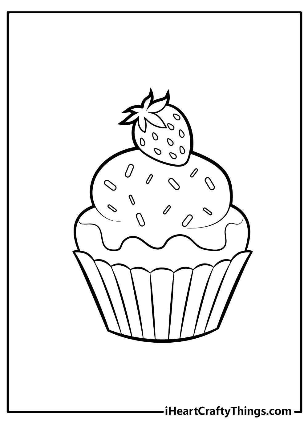 coloring pages cupcake printables