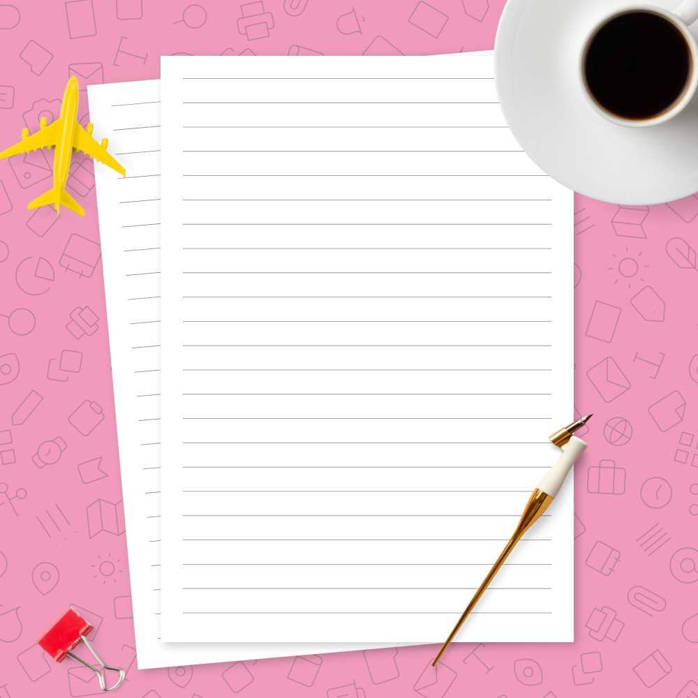 cute lined paper printable