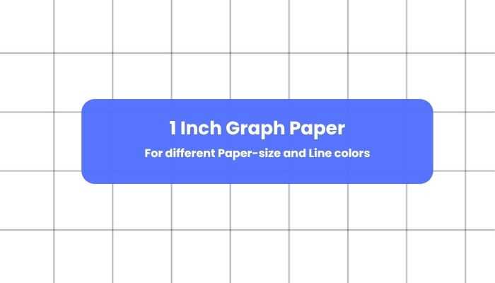 free printable graph paper 1 inch