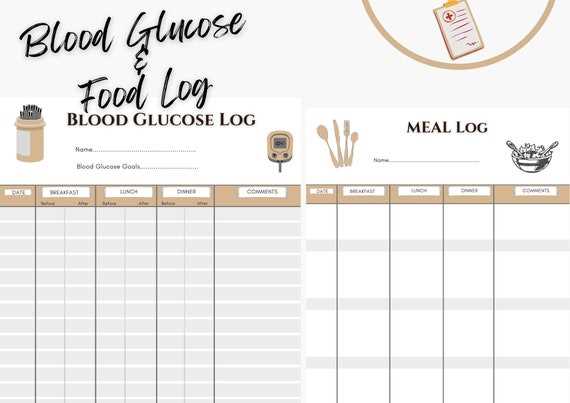free diabetic log sheets printable