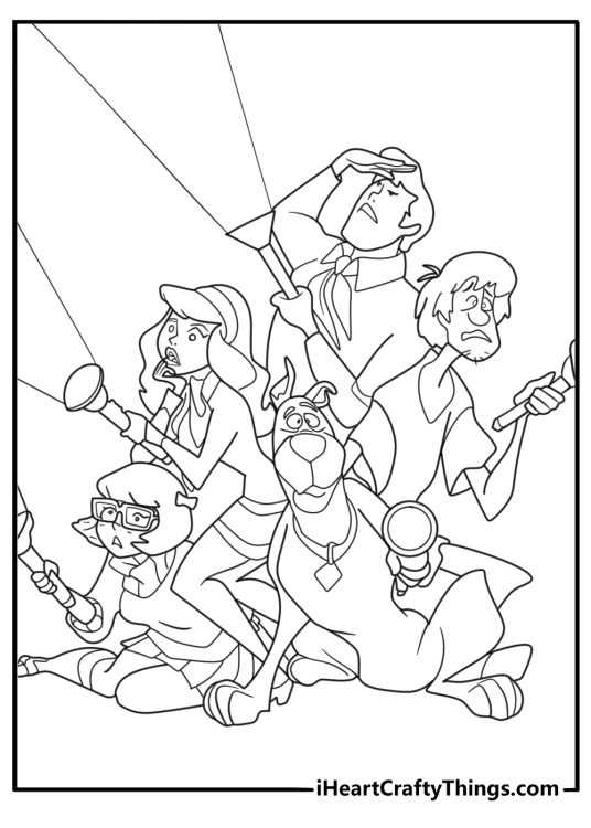 printable coloring pictures of scooby doo