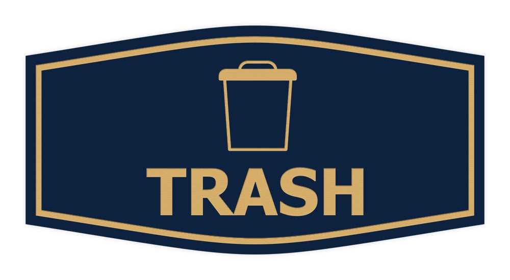 printable trash sign