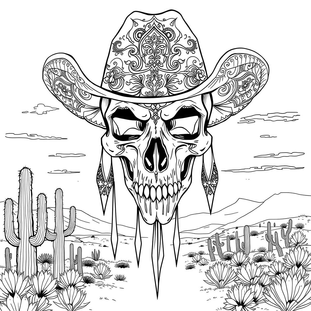 printable skull coloring pages