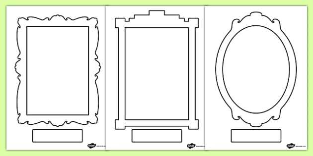 self portrait printable template