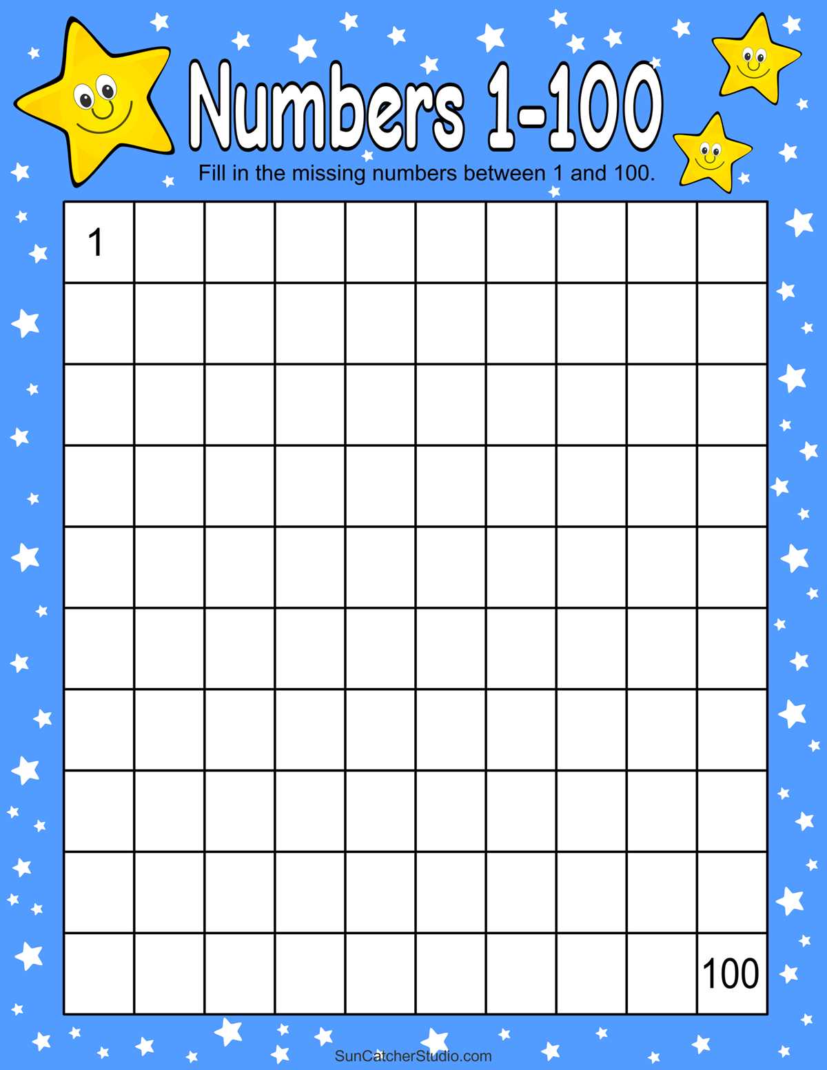 printable counting chart