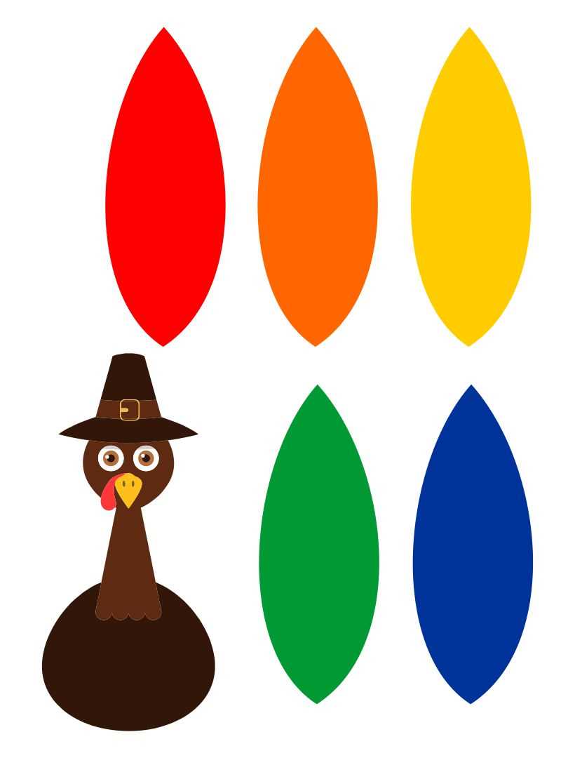 printable turkey feathers
