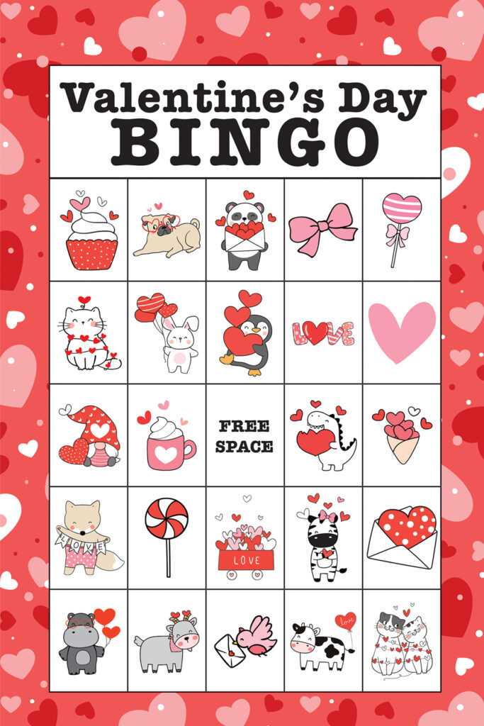 valentine bingo game printable