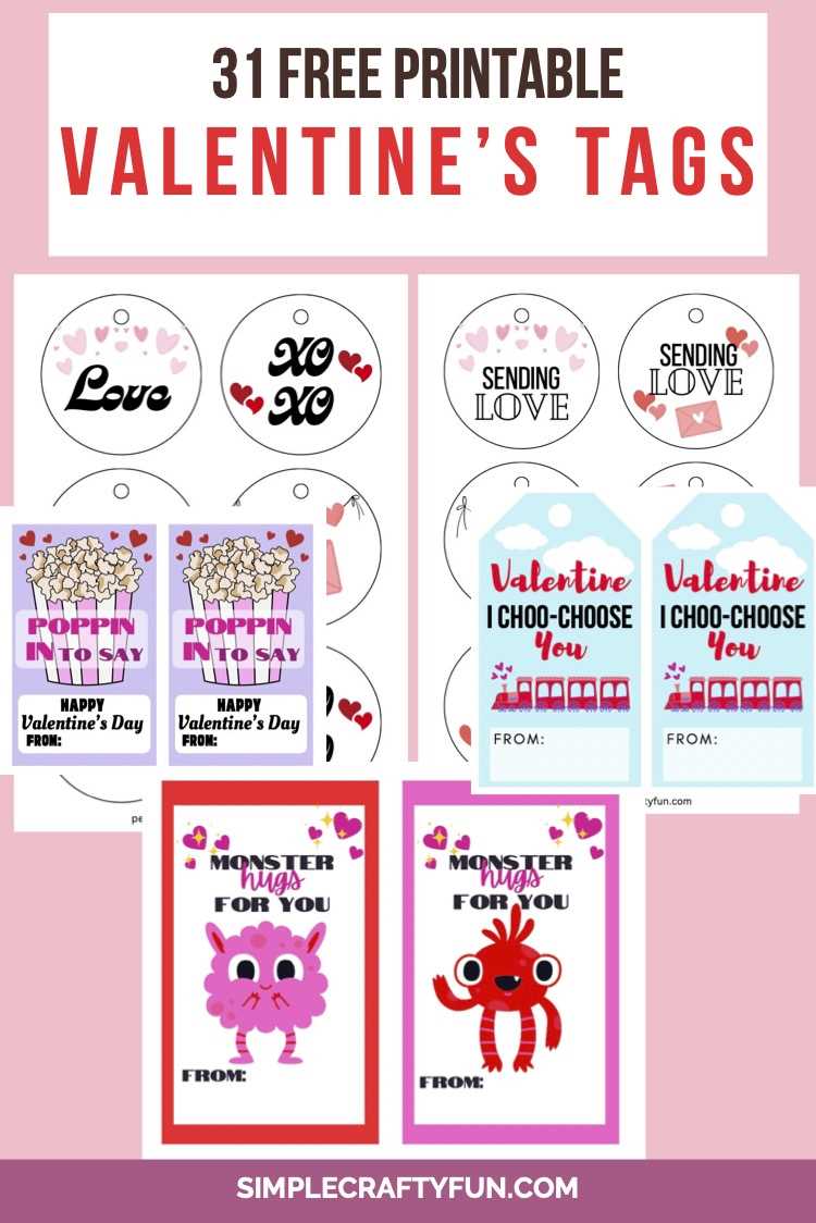 valentine labels free printable
