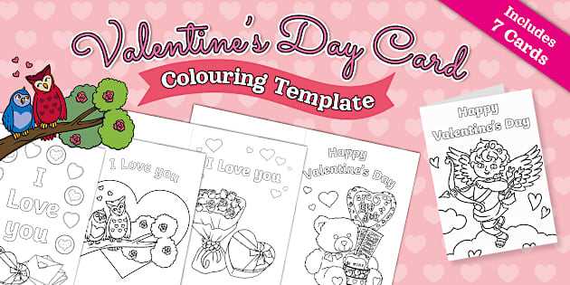 valentines day card template printable