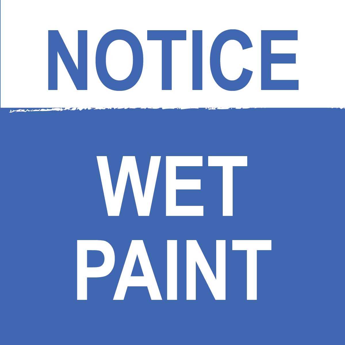 wet paint printable signs