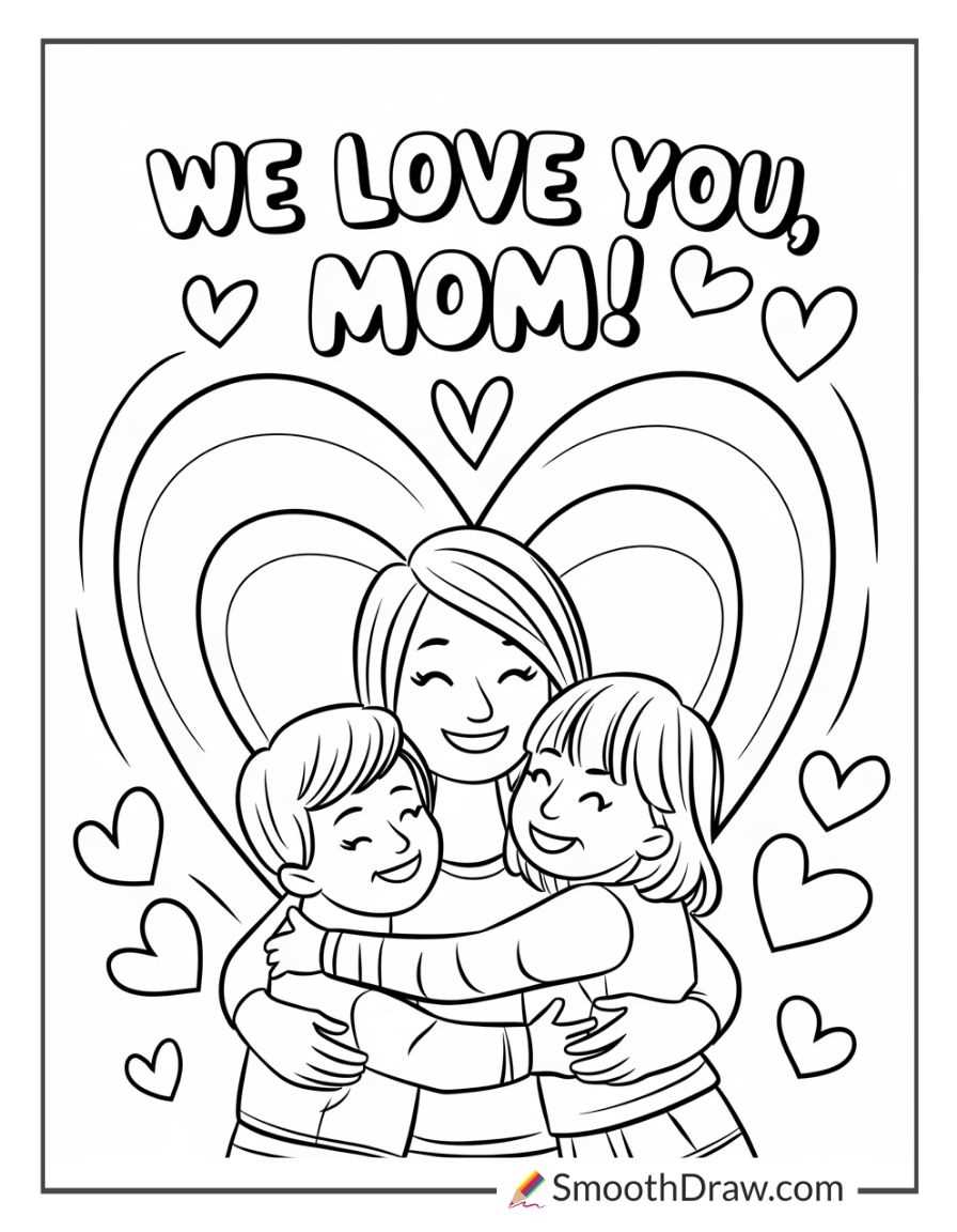 printable mothers day coloring page