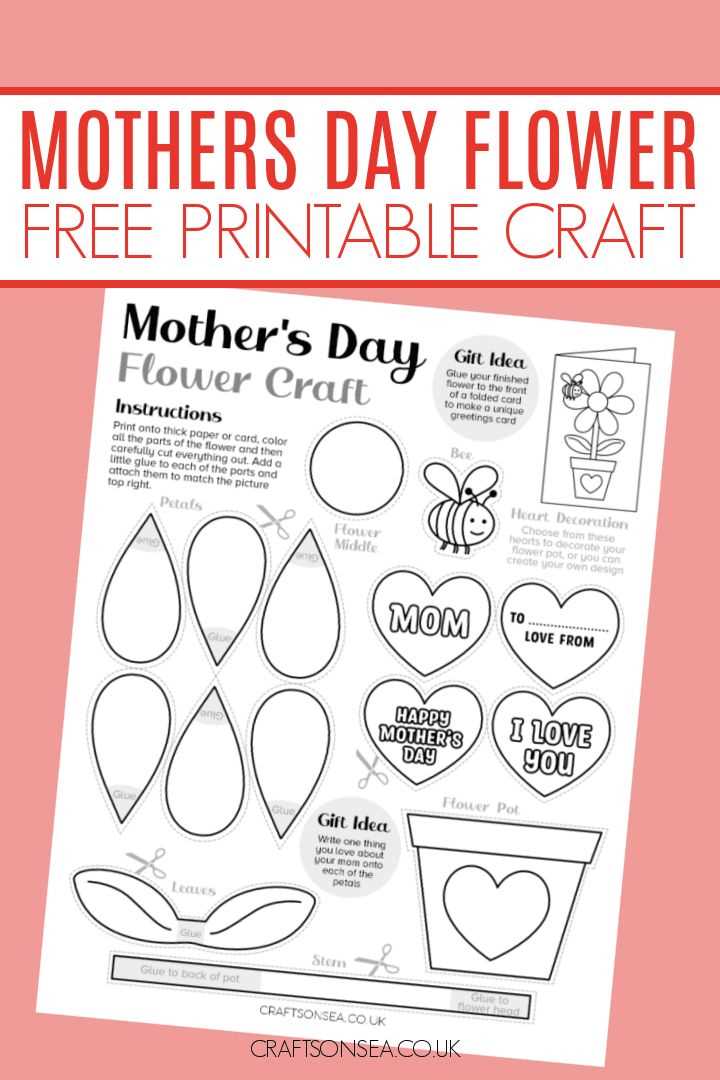 printable mothers day crafts