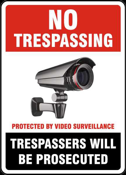 video surveillance sign printable