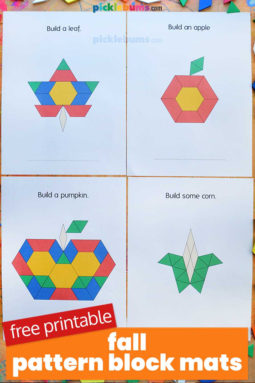 printable pattern block designs