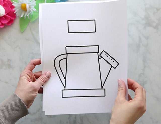 free printable flower pot template