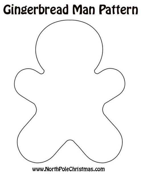 free gingerbread template printable