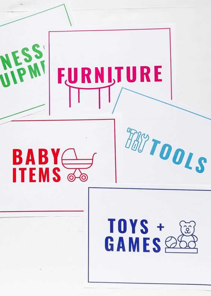 free printable yard sale signs