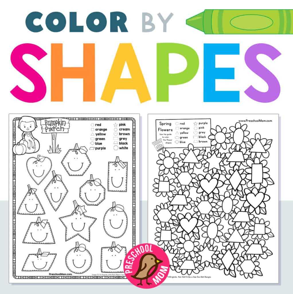 colors and shapes printables