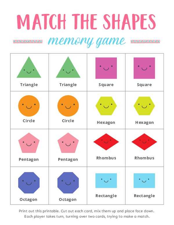 printable memory activities