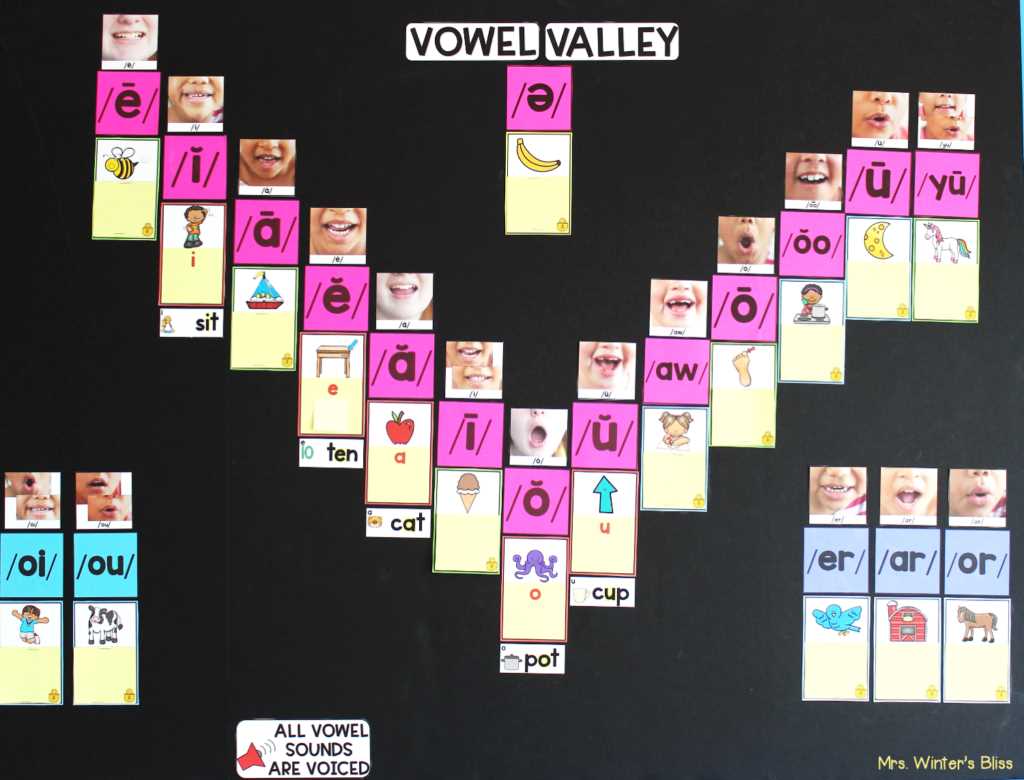 vowel valley printable