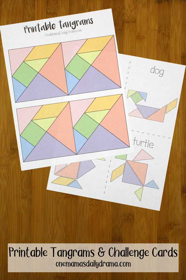 free tangram printables for kindergarten