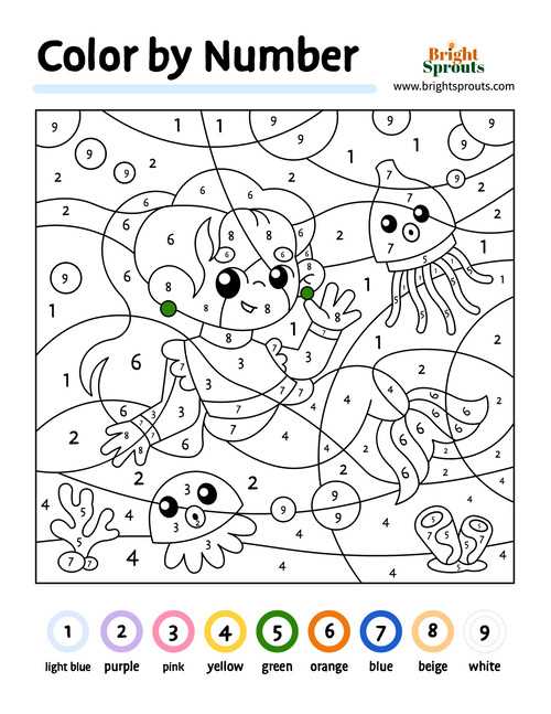 color by numbers printable