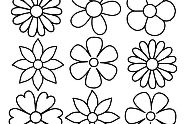 sunflower template printable