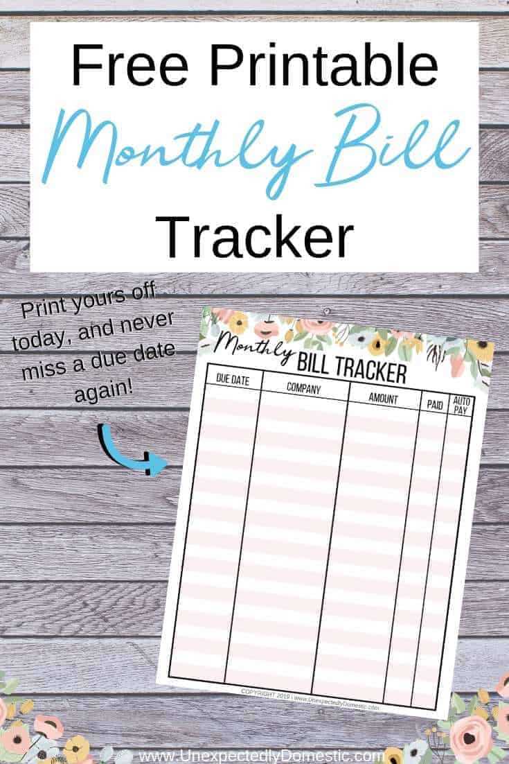 printable payment log